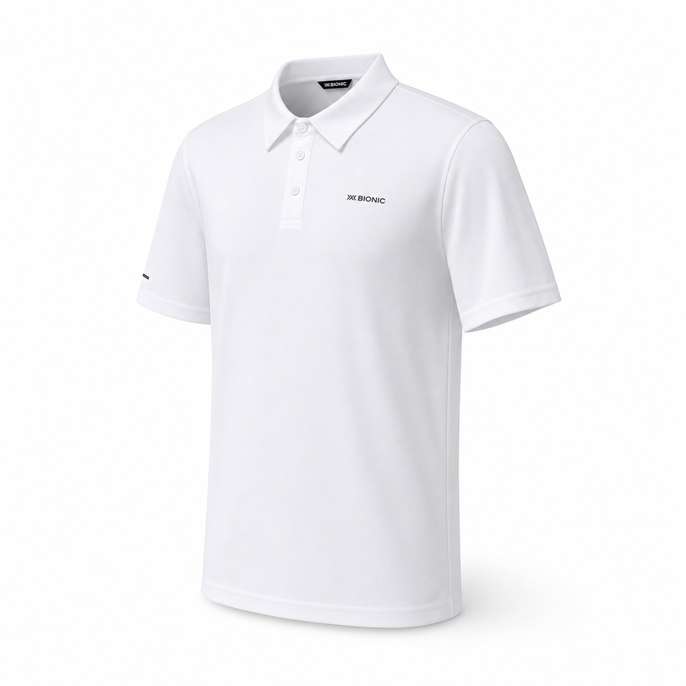 Three-Color Minimal Short-Sleeve Polo Shirt - View 1