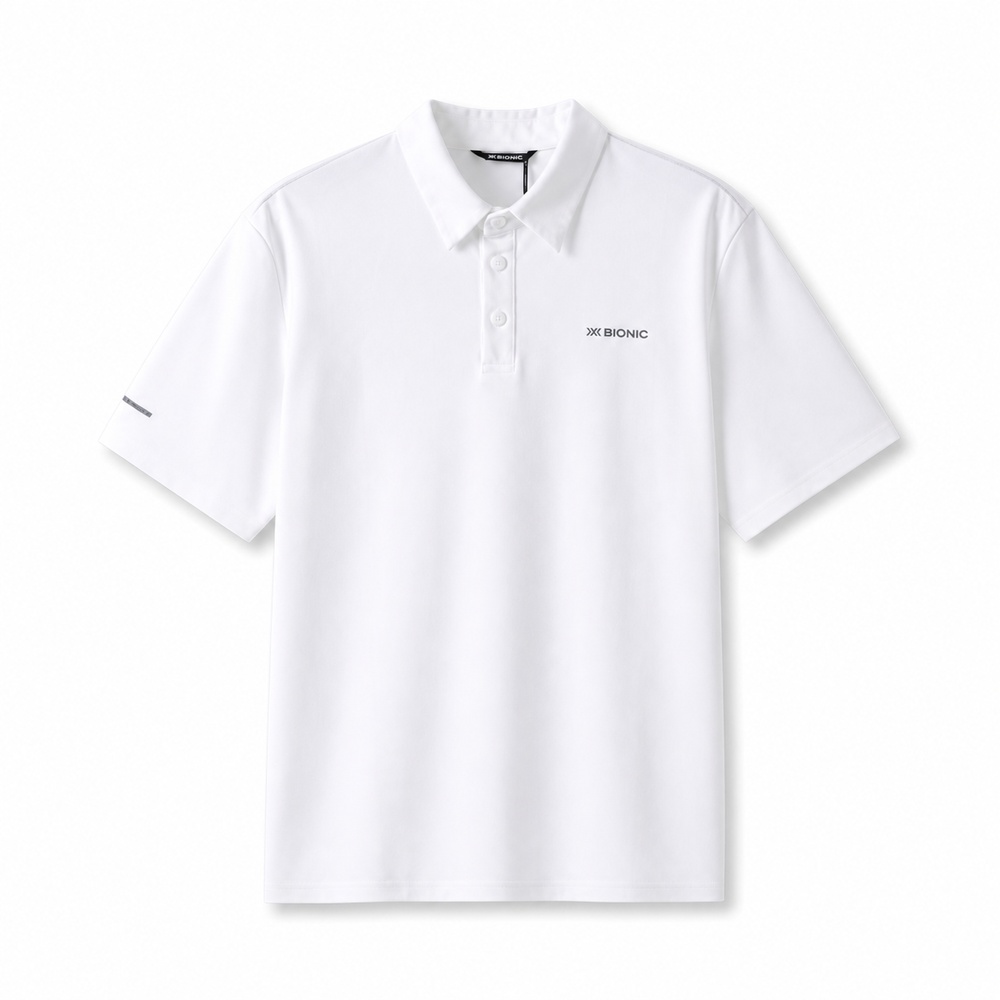 Three-Color Minimal Short-Sleeve Polo Shirt - View 7