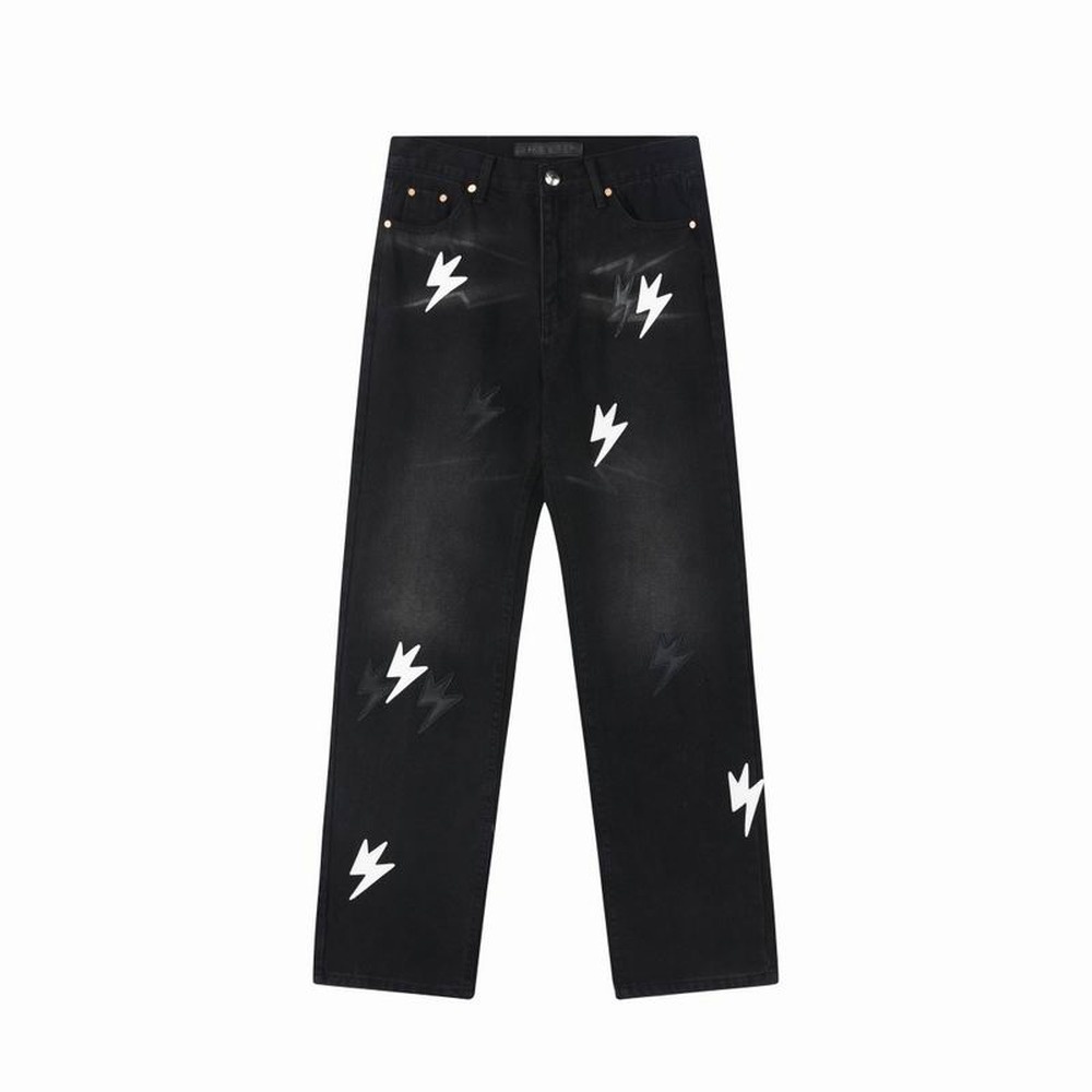 Black Washed White Lightning Straight-Leg Jeans - View 2