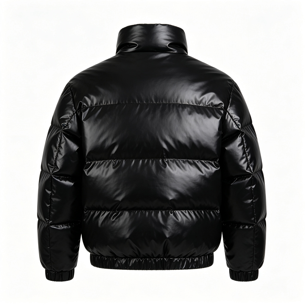 Black Glossy Down Jacket