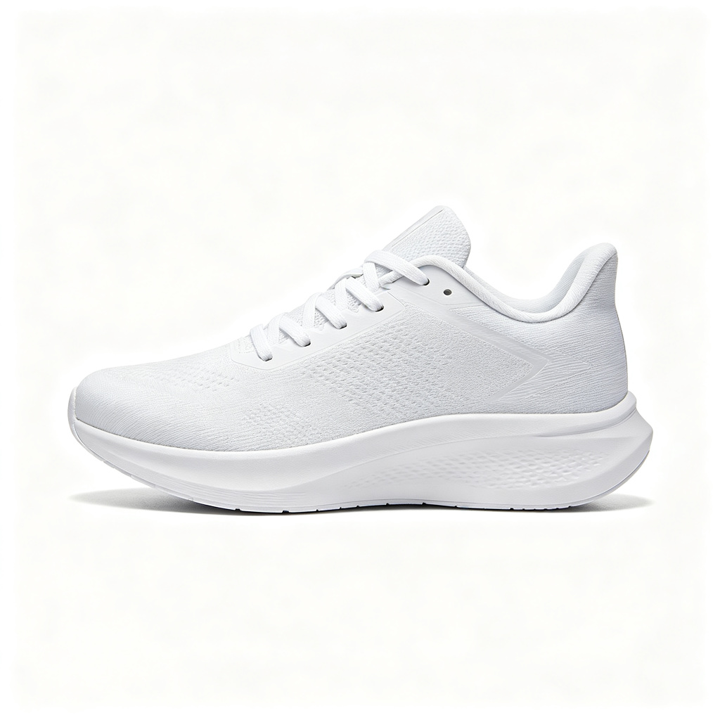 White Athletic Running Shoes
