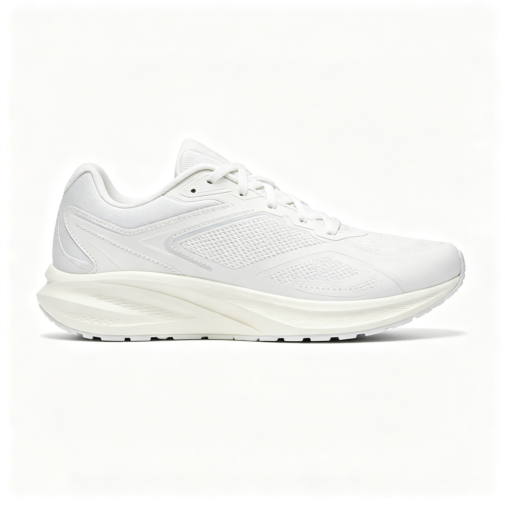 White Athletic Running Shoes