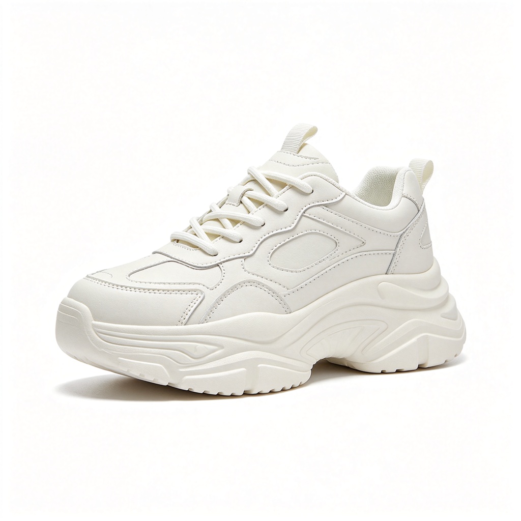 White Platform Chunky Sneakers