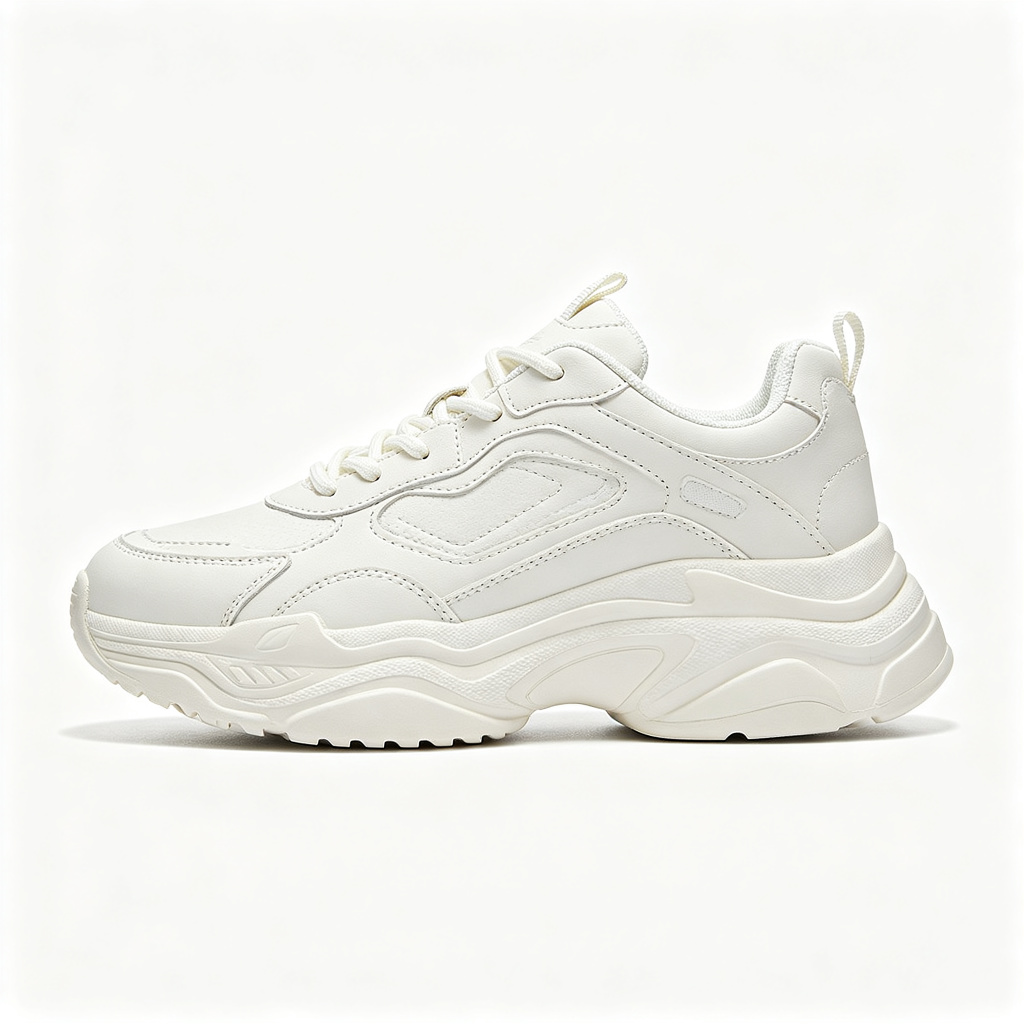 White Platform Chunky Sneakers