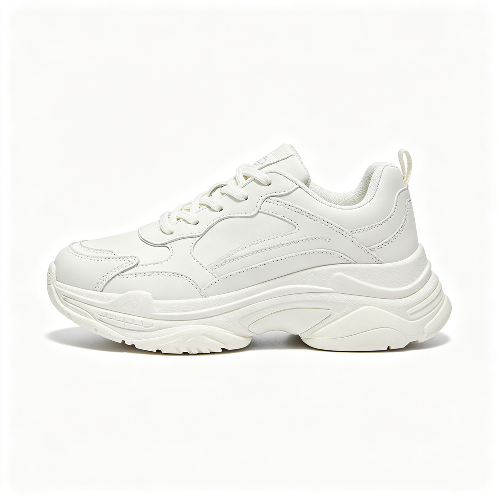White Platform Chunky Sneakers