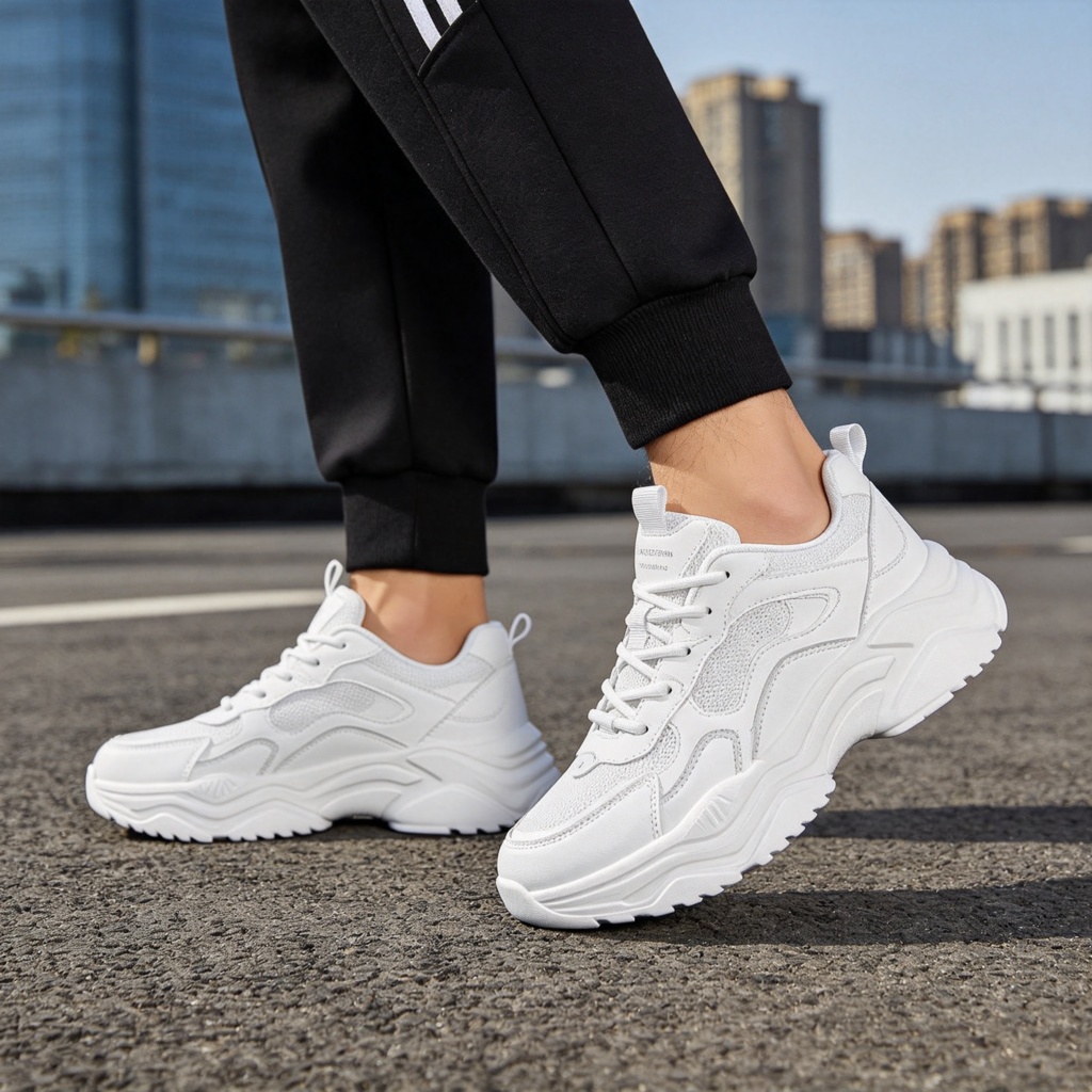 White Platform Chunky Sneakers