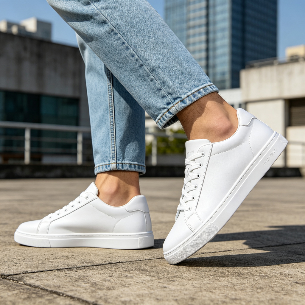 White Leather Sneakers