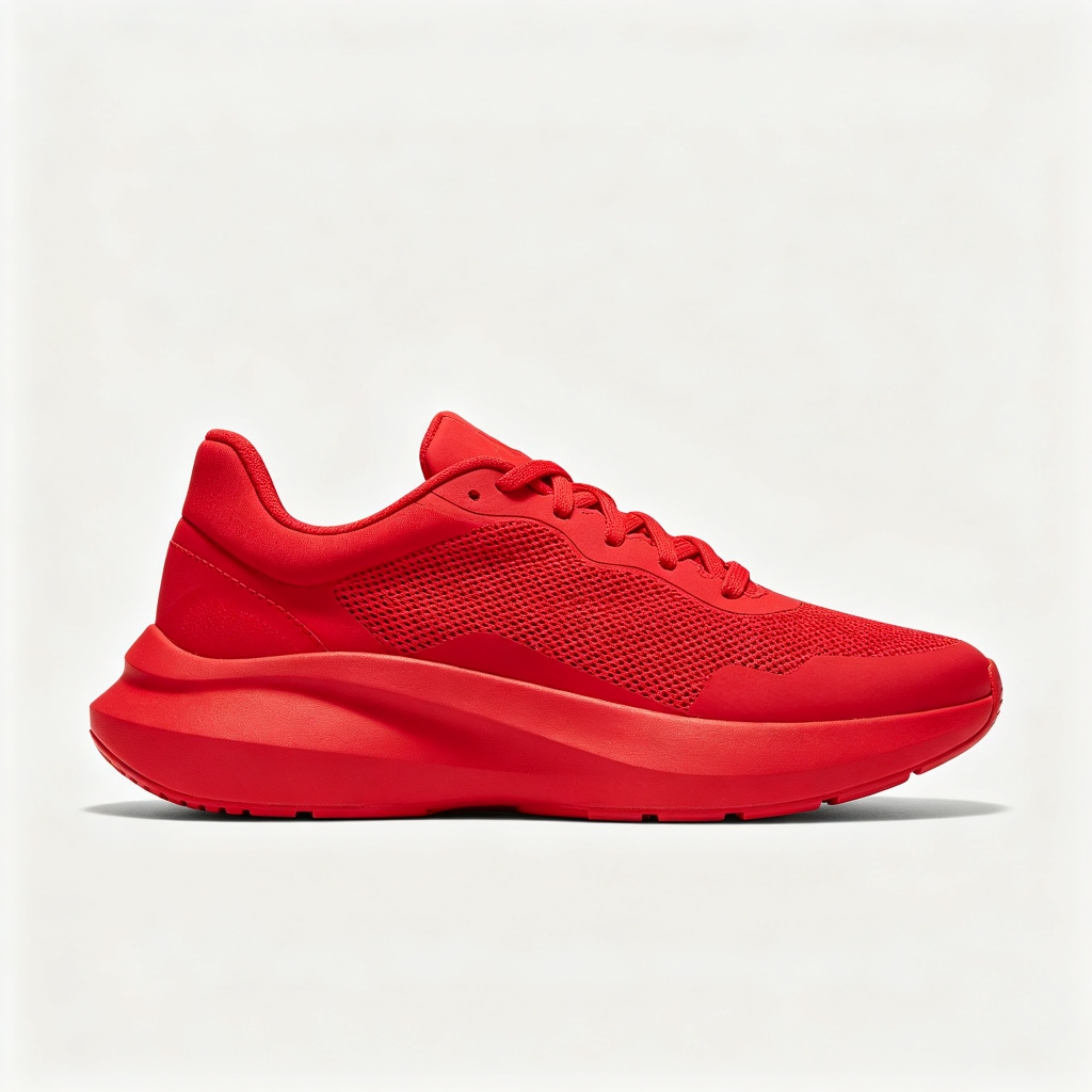 Red Retro Running Shoes