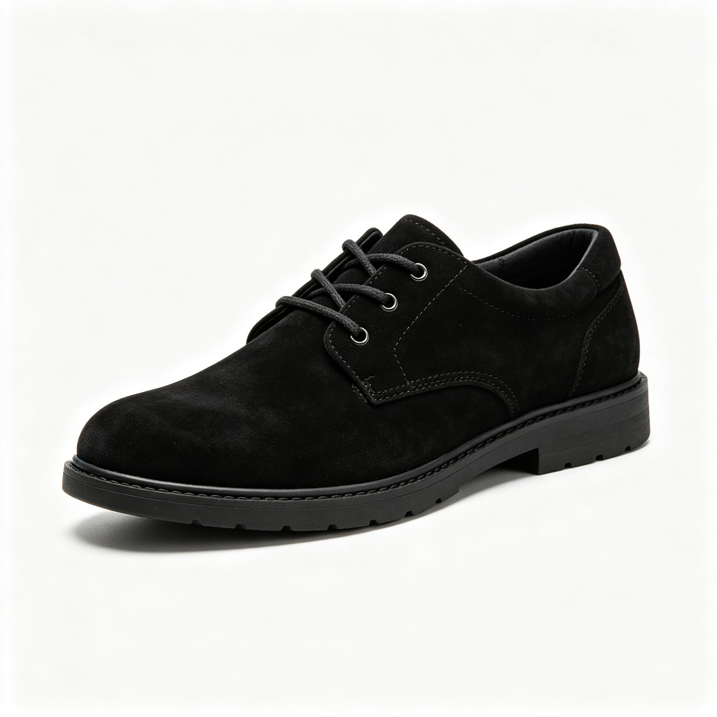 Black Casual Leather Shoes