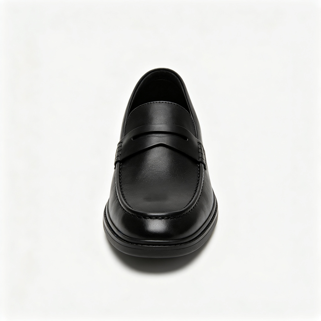 Black Casual Leather Shoes