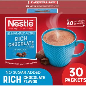 Nestle – Trinkschokolade – Päckchen – Trinkschokolade – Mischung – ohne Zuckerzusatz – fettfrei – 30 Stück