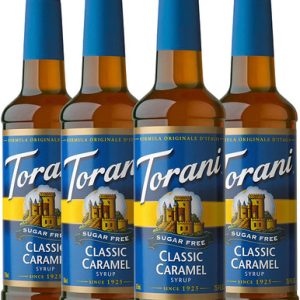Torani – zuckerfrei – Sirup – klassisch – Karamell – 25.4 oz – Packung – 4