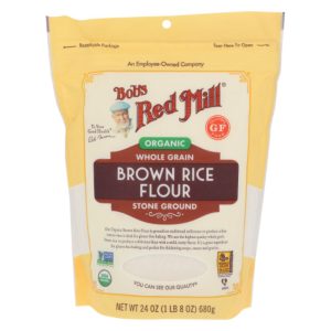 Bob's Red Mill – Mehl – Reis – Braun – Bio – 24 oz – Packung – 4