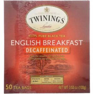 Twinings – English Breakfast – entkoffeiniert – Tee – 50 – Beutel – Packung – 6