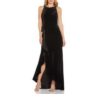 Samt – Maxi – Abendkleid