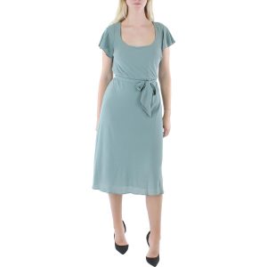 Kleid – Flatterärmel, Midi