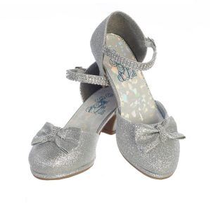 Bella Mädchen-Schuhe – Silber, Glitzer, mit Strass, 9, Kleinkind, 5, Kinder