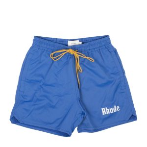 Blau – Polyester – Logo – bedruckt – Badehose