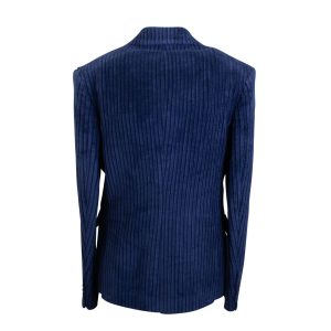 Jacke – Dunkelblau, Cord, zweireihig