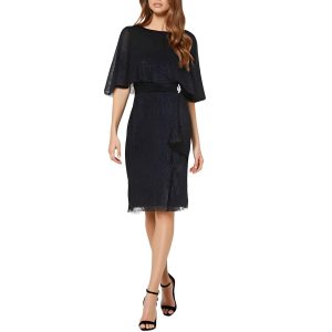 Kleid – Metallic-Optik, Mini