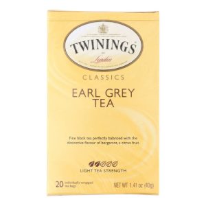 Twinings – entkoffeiniert – Earl Grey – Tee – 20 – Beutel – Packung – 6