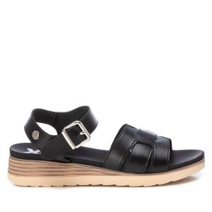 Damen – Keilsandalen – Schwarz – 7703548952636