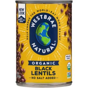 Westbrae Natural – Bio – Schwarz – Linsen – 15 oz – Packung – 12