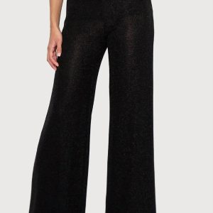 Hose – Schimmer, weites Bein, Schwarz