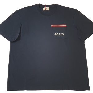 Bally Herren-T-Shirt – 6233731, Marineblau, 100%, Baumwolle, Taschen, 7706098761788