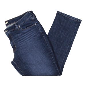 Jeans – mittlere Bundhöhe, lockere Passform, gerades Bein
