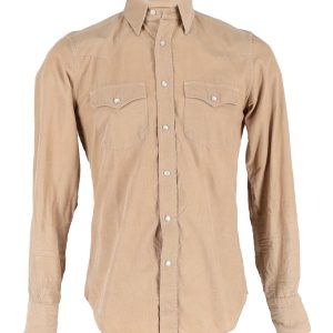 Tom Ford Hemd – Beige, Baumwolle, 7748736090172