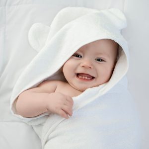 Bambus – Baby – mit Kapuze – Handtuch