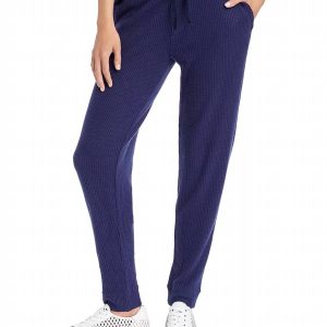 Damen-Jogginghose – Waffelstrick, Marineblau, 7733610676284