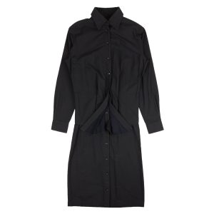 Hemdkleid – Marineblau, mit Knopfleiste