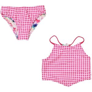 Mädchen-Bikini – bedruckt, 2, Stück, Set, Badeanzug