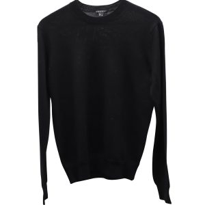 Theory Pullover – Rundhalsausschnitt, Schwarz, Wolle, 7766509420604