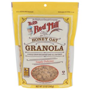 Bob's Red Mill – Knuspermüsli – Honig – Hafer – Frühstückscerealien – 12 oz – Packung – 4