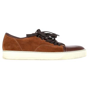 Lanvin Sneaker – DBB1, Braun, Veloursleder, Leder, 7748691492924