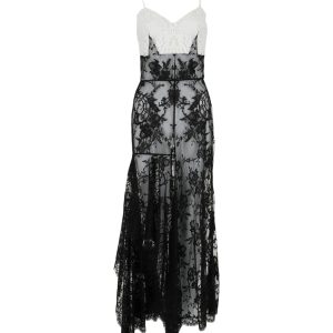 Kleid – ärmellos, mit Spitze