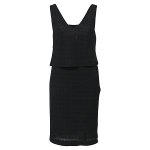 Missoni Kleid – V-Ausschnitt, Schwarz, Viskose, 7748706435132