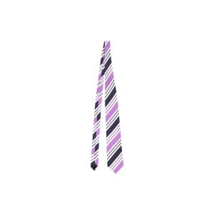 Ermenegildo Zegna Krawatte – Streifenmuster, Lila, Seide, 7748705812540