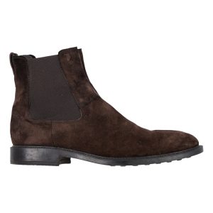 Tod's – Chelsea-Stiefel – Braun – Veloursleder – 7748863918140