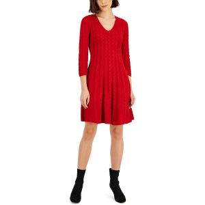 Zopfstrick – Mini – Strickkleid