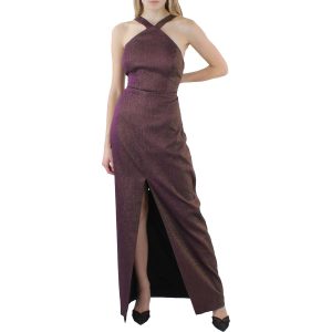 Metallic-Optik – Neckholder – Abendkleid