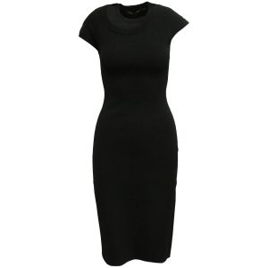 Proenza Schouler – mehrlagig – gestrickt – Kleid – Schwarz – Viskose – 7703706599484
