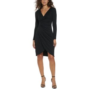 Metallic-Optik – Nylon – Cocktail- und Partykleid