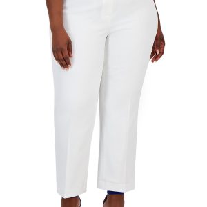 Damen-Hose – hoher Bund, elastisch, gerades Bein