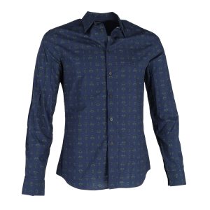 Givenchy Hemd – bedruckt, Marineblau, Baumwolle