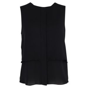 Theory Top – ärmellos, Schwarz, Viskose