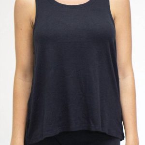 Tanktop – Mini, gerippt, Top, Schwarz, 7764936097852